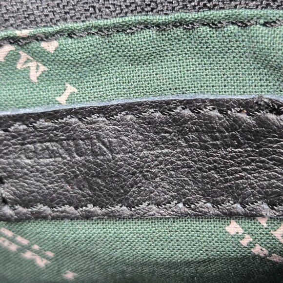 I. Medici Firenze Black Leather Crossbody Purse Women's Flap Front Boxy Designer - Picture 8 of 9